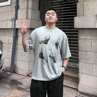 FFMR五分袖休闲青少年美式宽松