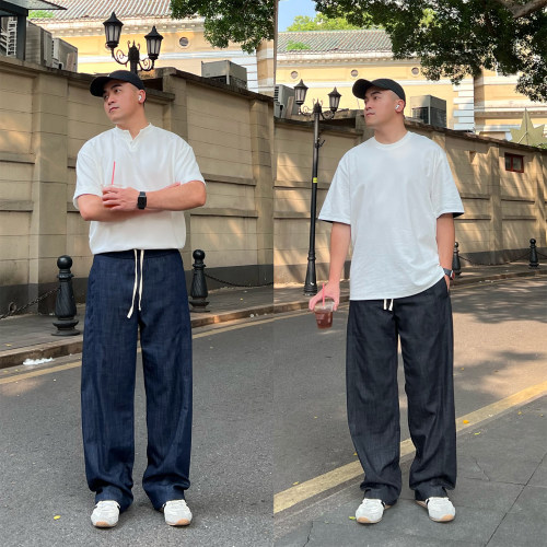 FFMR夏季重磅透气直筒休闲裤男