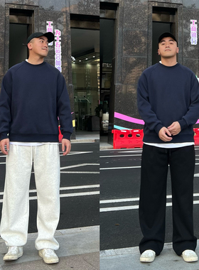 FFMR【可束脚直筒加绒卫裤】2025秋冬新款加厚宽松大码运动长裤男