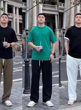 【夏季清仓 不售后】FFMR 夏季薄款冰丝裤男西裤黑色运动长裤男