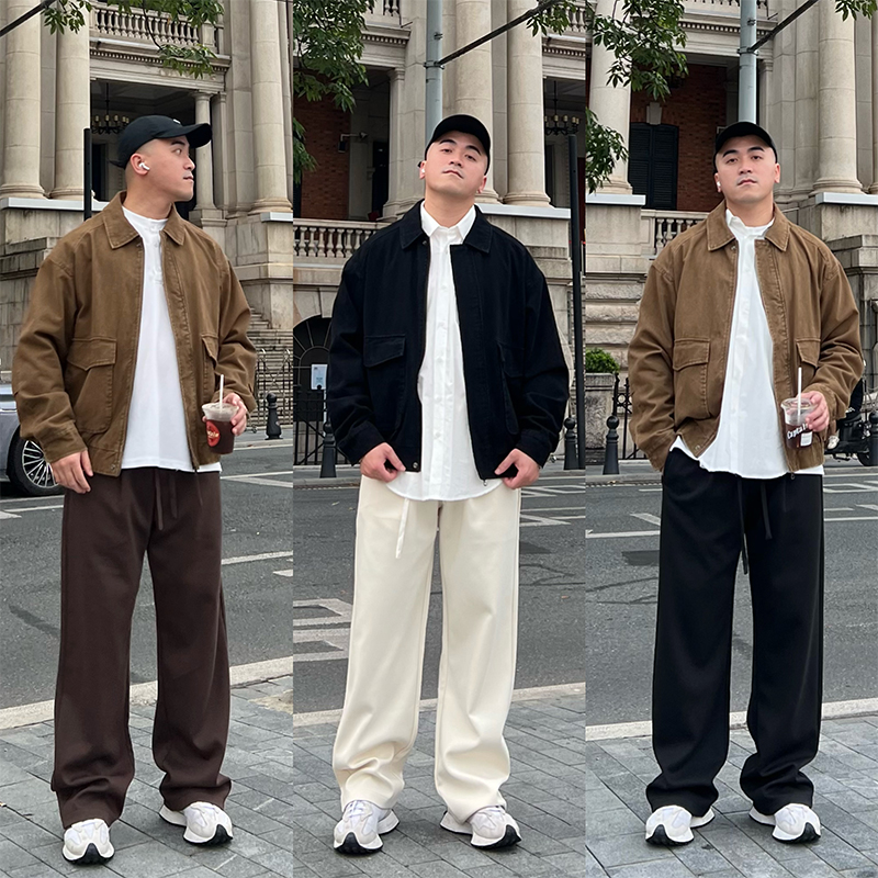 FFMR重磅垂感宽松大码直筒休闲裤