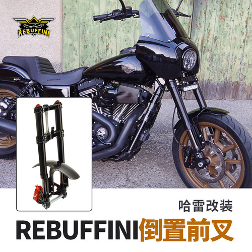 哈雷路威S街霸肥霸改装倒置前叉