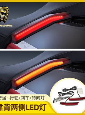 Goldstrike金翼GL1800改装侧后靠背行车示廓刹车转向三合一LED灯