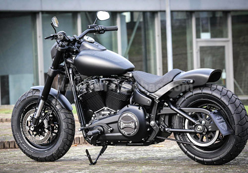 德国进口18年哈雷软尾街霸肥霸继承者司令路威改装后短泥瓦挡泥板