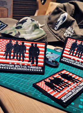 孤独的幸存者 徽章 红翼行动 特种作战群DEVGRU/海豹 臂章魔术贴