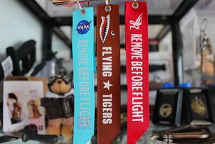 现货阿尔法MA-1夹克配饰飞行前拆除 美太空总署 飞虎队飘带钥匙扣