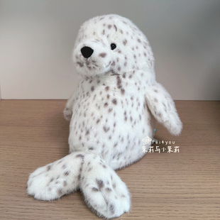 英国jellycat嘉伦福斯海豹可爱柔软宝宝玩具公仔玩偶2025新品