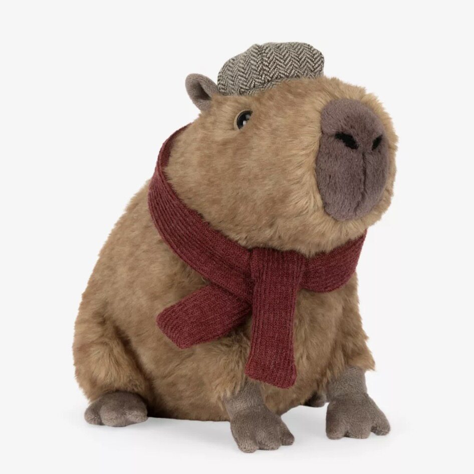 英国jellycat文艺克莱德卡皮巴拉水豚安抚公仔玩偶selfridges限定