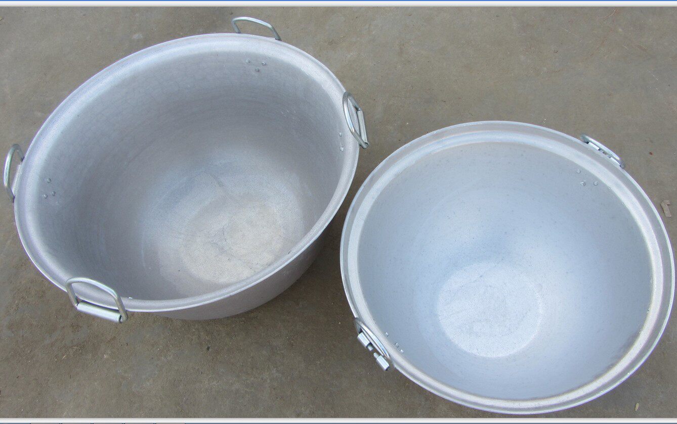 超特大号行军锅 铝锅商用牛肉羊肉卤肉汤锅 不黑汤加厚加深铝桶锅