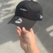 newera棒球帽Slogan系列OFF DUTY黑色简约920软顶通勤休闲男女帽