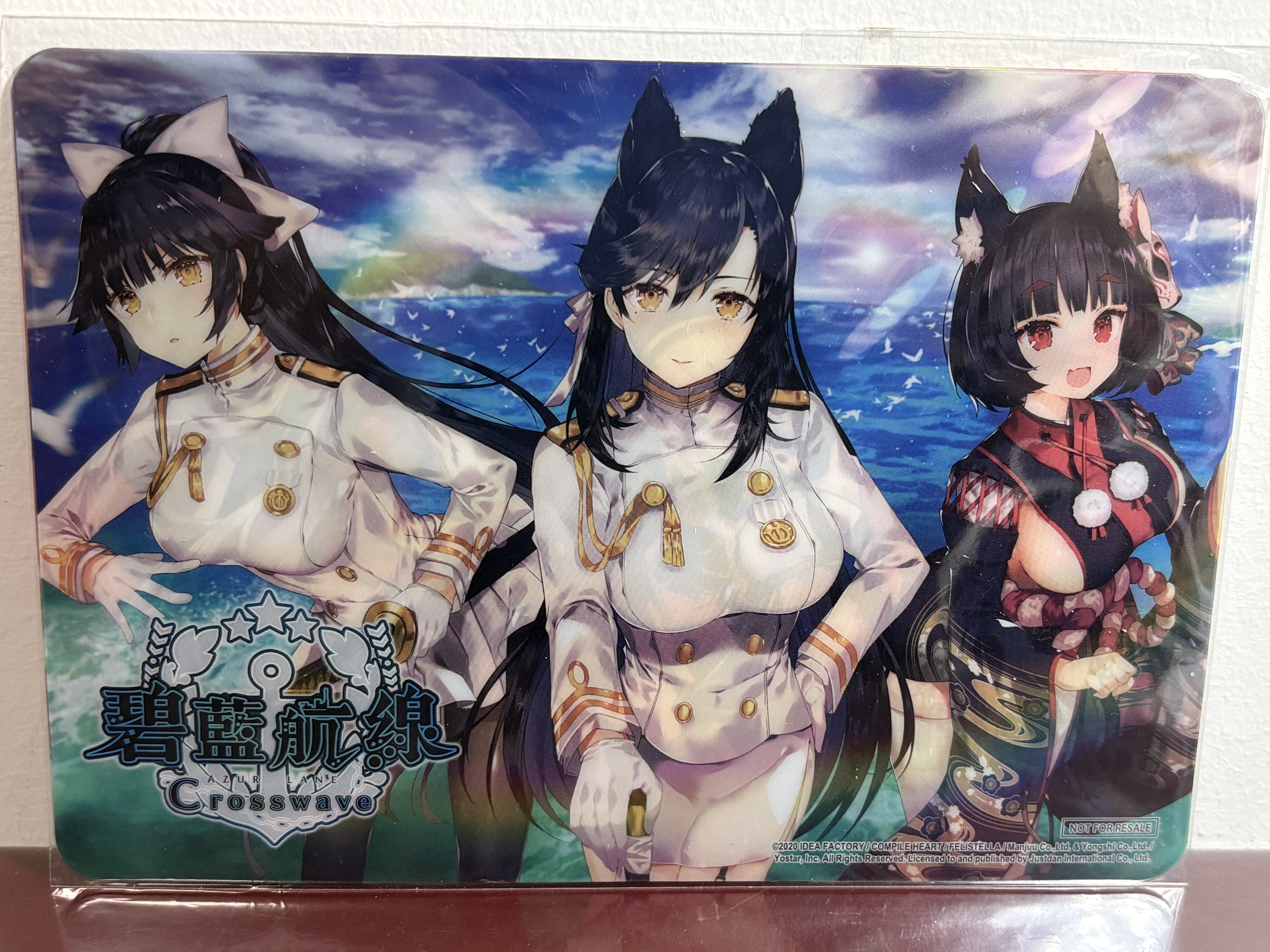 现货 正品 PS4游戏 碧蓝航线 Crosswave 港版特典 角色相片卡全新