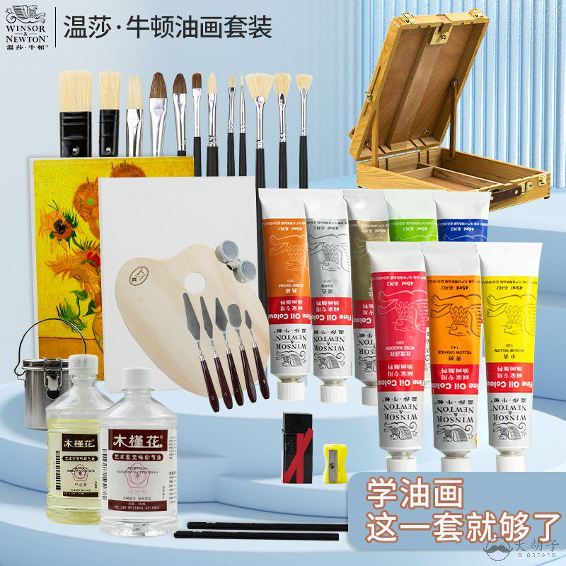 初学油画套装：温莎牛顿24色专业