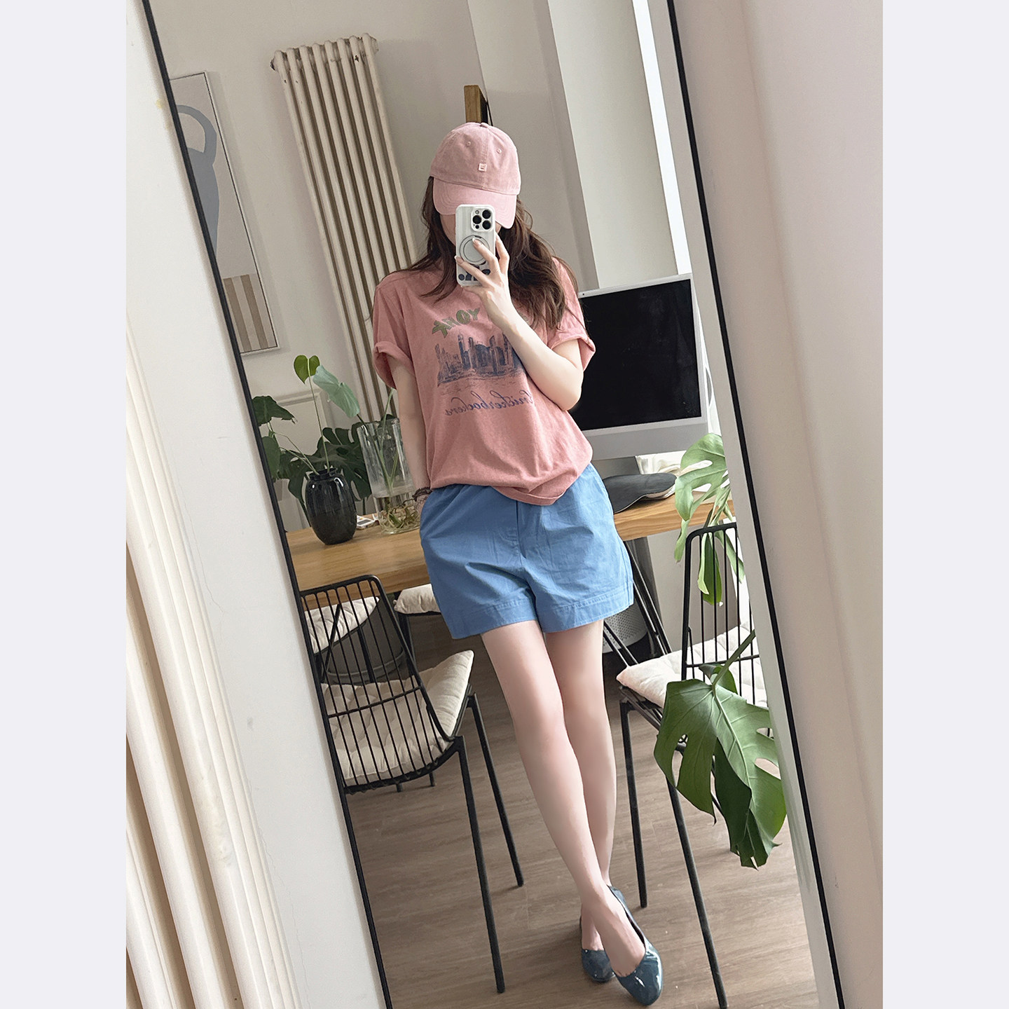 CHIA夏季不愁搭配的颜色巨好看美式INS风宽松款短袖自带垂感的t