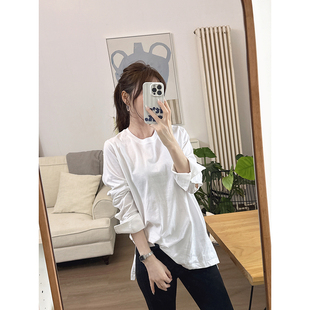 随意感随身款 CHIA设计感 洗水棉下开叉款 袖 t黑白两色 衬衫