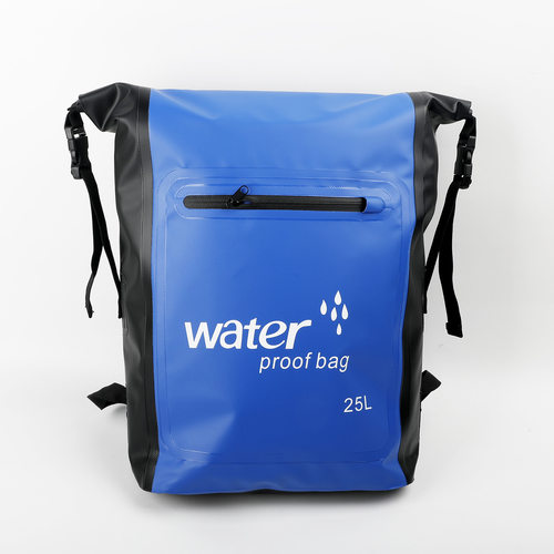 户外防水双肩包溯溪漂流游泳包大容量耐磨PVC防水袋25L
