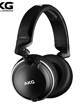 AKG/爱科技 K182头戴式便携耳机电脑录音师监听DJ发烧HIFI音乐mp3