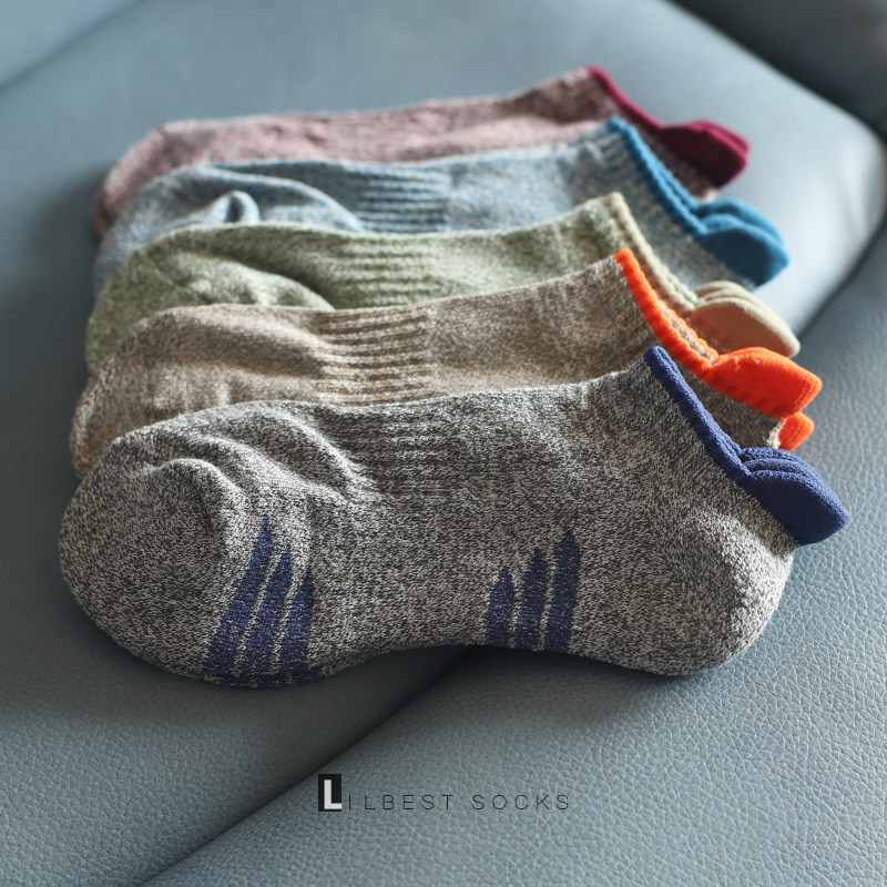 袜子男秋冬纯棉船袜护脚毛巾底加厚吸汗保暖低帮户外运动跑步短袜,女士内衣/男士内衣/家居服,船袜,淘宝优惠券,粉丝福利购,淘宝优惠卷