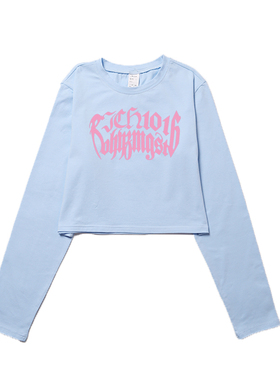 billkong潮2021新款ins小众百搭休闲露脐长袖时尚活力短款上衣