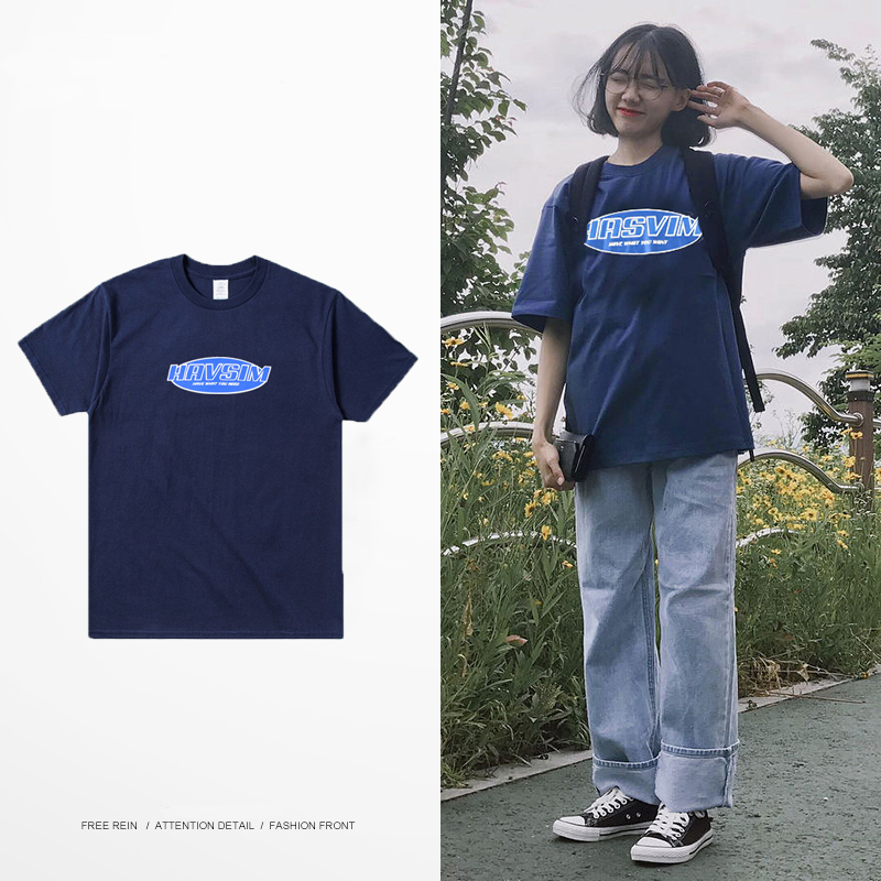 2023夏装复古印花上衣t恤