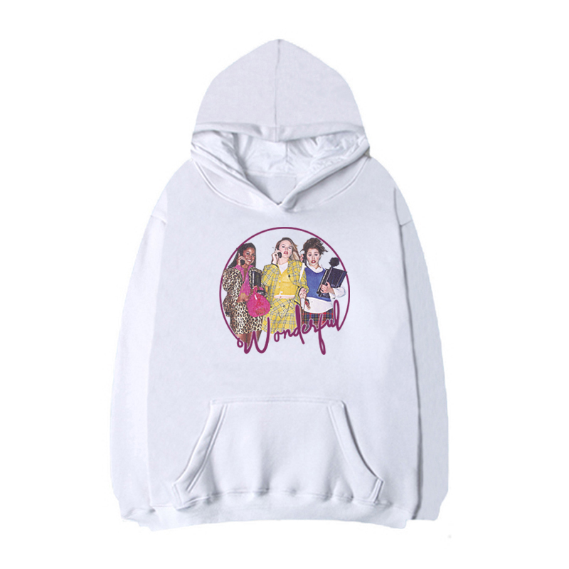 billkong流行ins潮牌千禧风慵懒新款原宿系印花卡通创意连帽卫衣