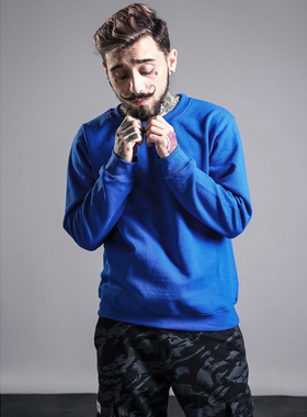 韩国东大门加绒加厚套头粉色卫衣 宽松休闲男女情侣装上衣 外套