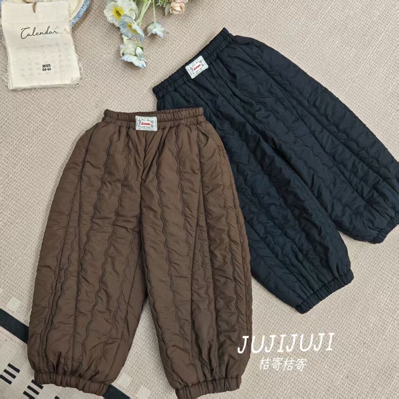 冬款大上新《极地小暖炉》冬款加绒加厚女童休闲百搭棉裤D62017