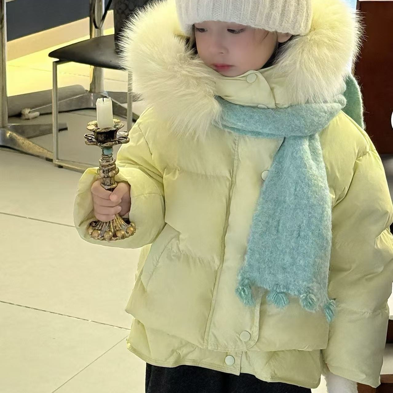 【橘寄】冬季大上新新标90白鸭绒羽绒服百搭加厚保暖亲子装D62005