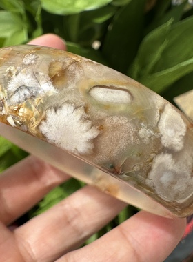 54圈冰透黄色网红百搭风玛瑙手镯