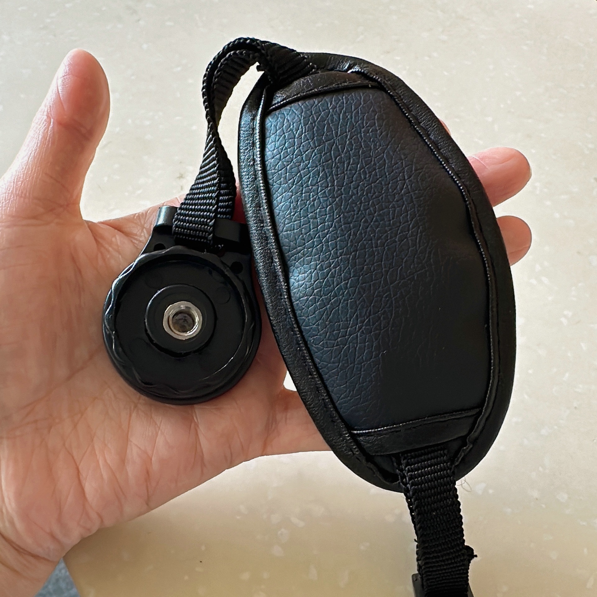 PU皮质腕带手带椭圆形鸡蛋手腕带适用佳能索尼康富士松下相机配件