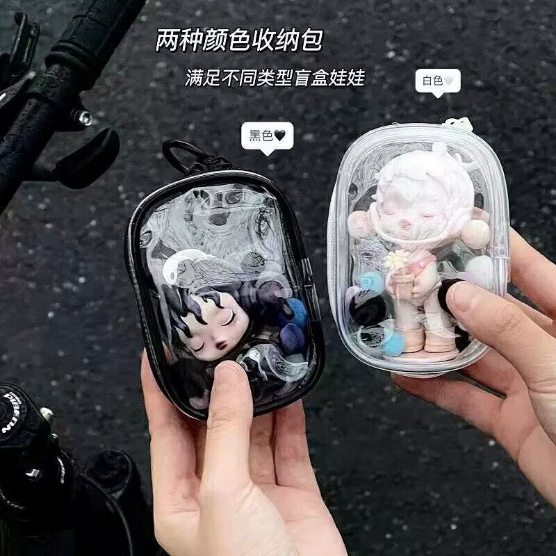 保护套搪胶棉花娃娃透明外出痛包坐坐派对拉布布遛娃包透明包挂包