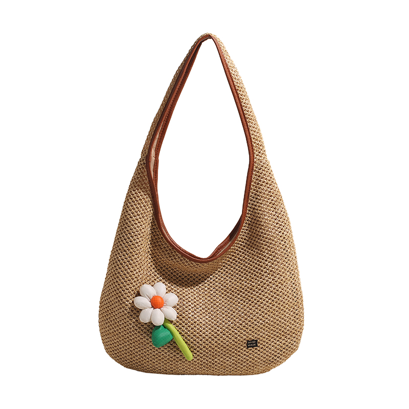 编织草编包大容量沙滩包单肩手提