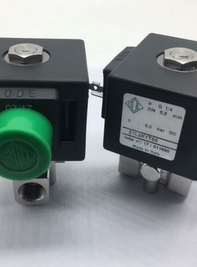 意大利ODE微型不锈钢电磁阀21L2K1T55 两通常闭220V 24v DN8现货