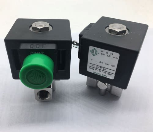 意大利ODE微型不锈钢电磁阀21L2K1T55 两通常闭220V 24v DN8现货