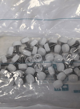 现货直纹螺钉树脂滚花螺丝白色CRKW3-12