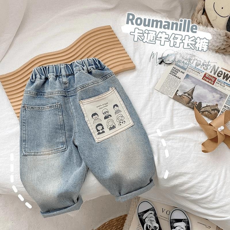 宝宝2025新款牛仔裤春秋