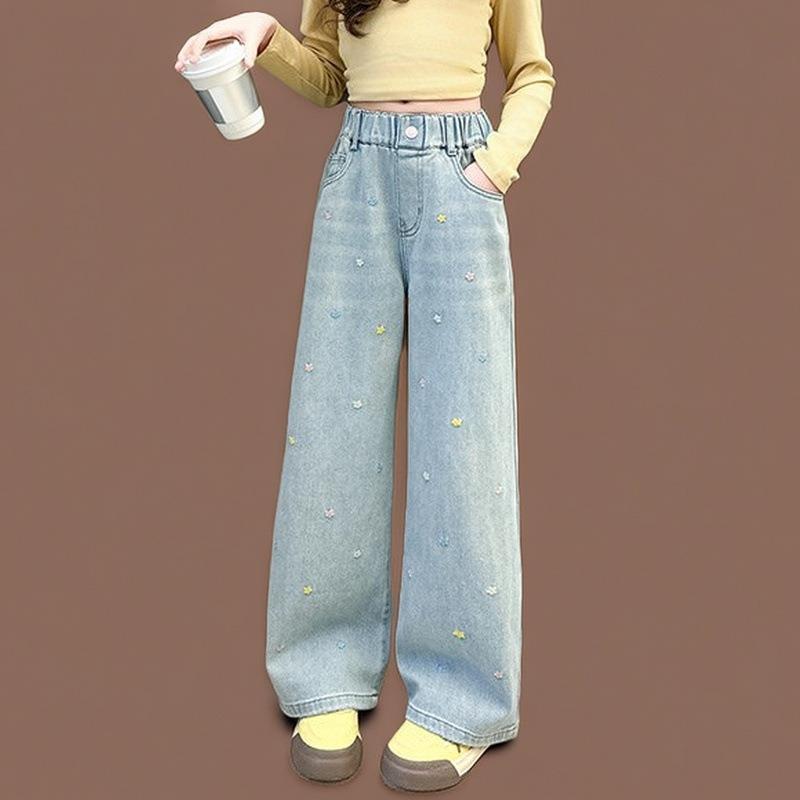 女童牛仔裤春秋装2025新