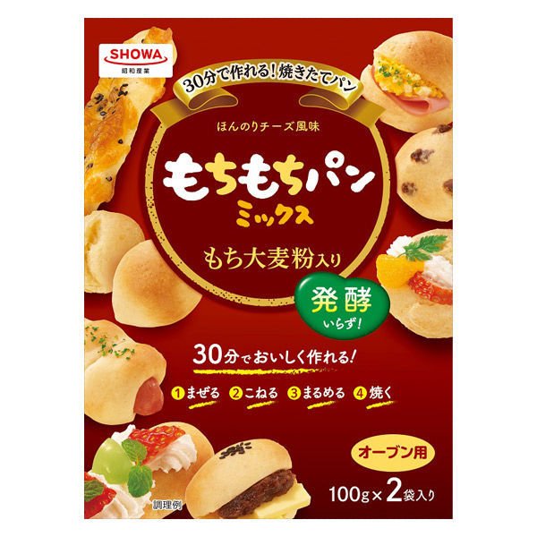 日本進口 昭和產業(yè)  烘烤混合面包粉 小麥粉免發(fā)酵  100g * 2包入