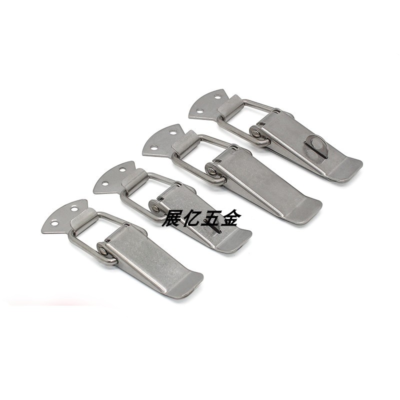 304不锈钢搭扣系列工具广告箱设备鸭嘴舌扣锁DK98五金配件