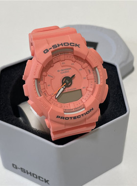 毛毛虫美国直购CASIO卡西欧中性运动计步防水表GMAS130VC-4A现货