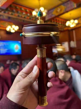 喇荣 2024金刚萨锤F会纪念大自在怀业祈祷/六字真言转经轮限量款