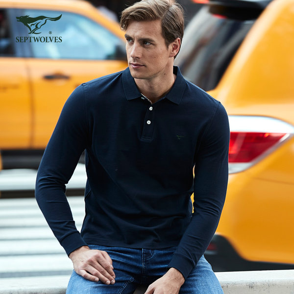 七匹狼 男式长袖翻领POLO衫 聚划算+天猫优惠券折后¥139包邮(¥169-30)多色可选 七匹狼 男式长袖翻领POLO衫 聚划算+天猫优惠券折后¥139包邮(¥169-30)多色可选