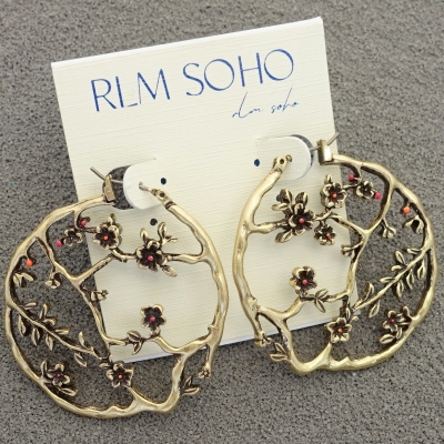 拉睦RLM SOHO腊梅花森女文艺范复古VINTAGE波西米亚民族风耳圈环