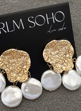 拉睦RLM SOHO法式古典宫廷风宴会派对走秀场婚礼服裙耳钉环坠饰品