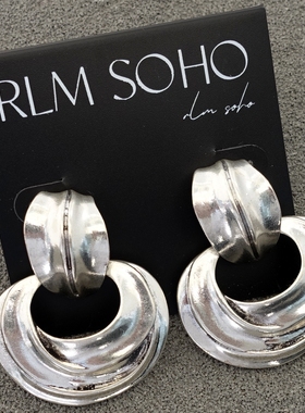 拉睦RLM SOHO做旧金银欧美风中世纪古典宫廷风森女文艺范耳钉针饰