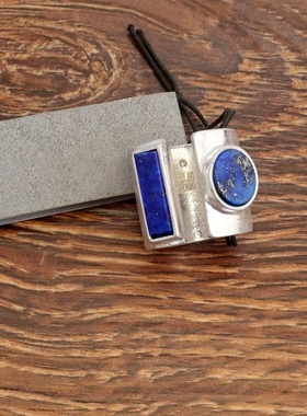 石头镶嵌时尚别致几何造型设计师腔调森女文艺范戒指环