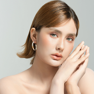 西洋欧美风手工绕丝设计师腔调森女文艺术气质别致个性 耳钉针环饰