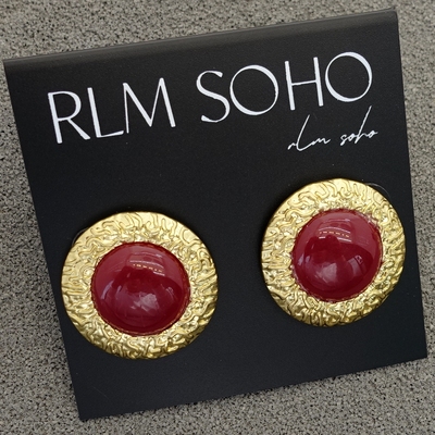 拉睦RLM SOHO度假摄影宴会派对异域宫廷风森女文艺范耳钉针饰品