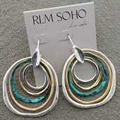 西洋欧美风设计师腔调森女文艺气质范多色拼接潮人个性 耳环坠饰品