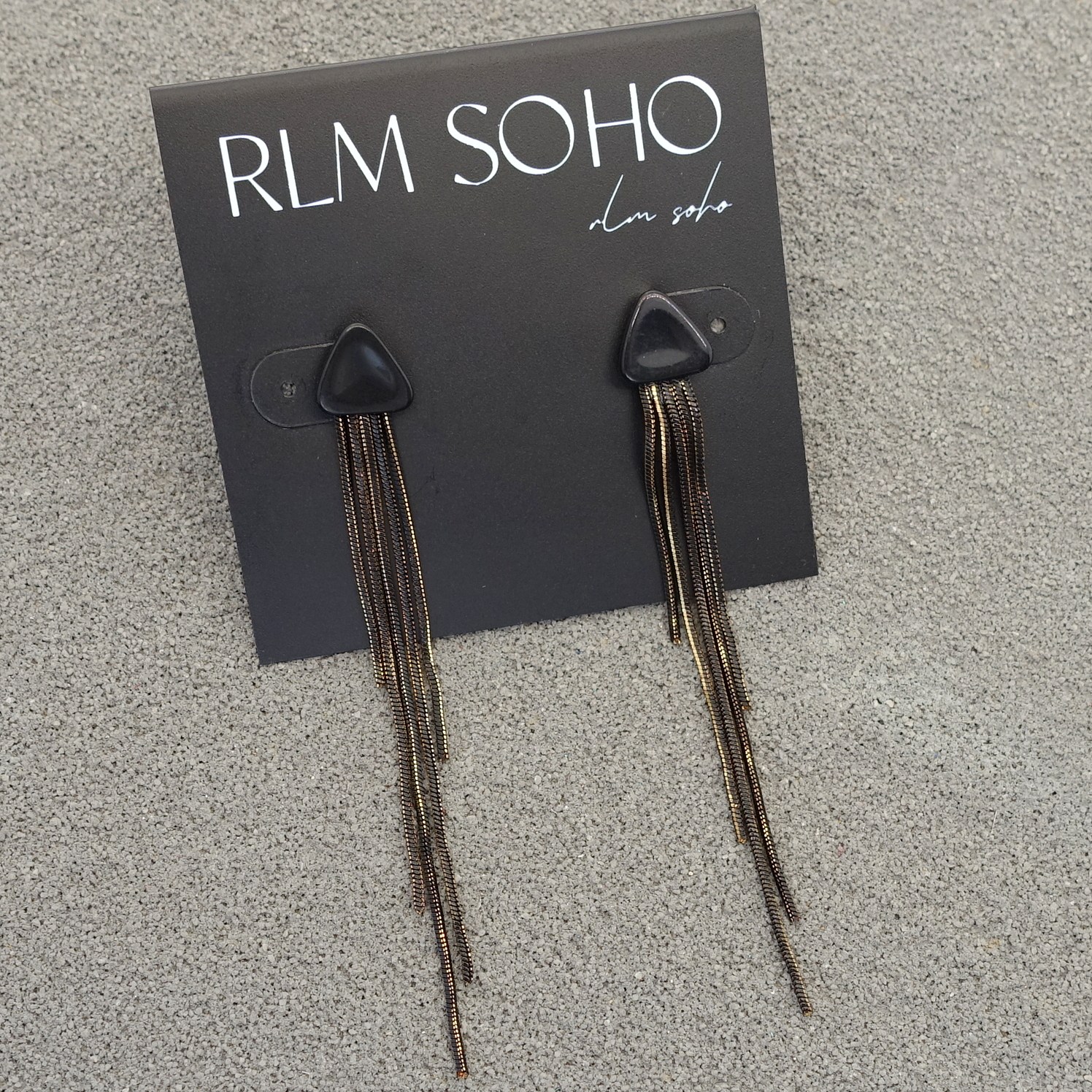 拉睦RLM SOHO西洋欧美风纤美流苏设计师腔调森女文艺范耳钉针环饰
