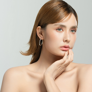 西洋欧美风镀银森女文艺范时尚 几何造型潮人耳圈环饰品